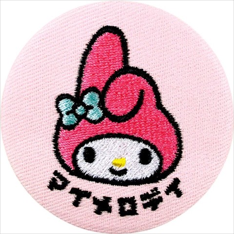 【サンリオキャラクターズ】刺繍缶バッジ マイメロディ
