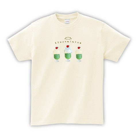 【おばけメンダコ】Tシャツ アイボリー ソーダ（XLサイズ）