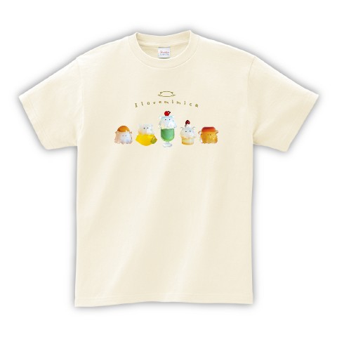 【おばけメンダコ】Tシャツ アイボリー 集合（XLサイズ）