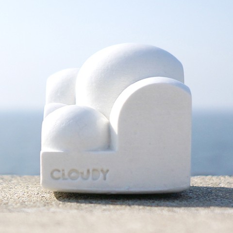 【部屋とmidori】小さな雲の指輪スタンド。 “CLOUDY”(クラウディ) ホワイト