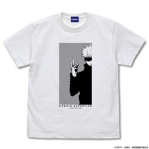 【呪術廻戦】五条 悟 Tシャツ/WHITE-XL