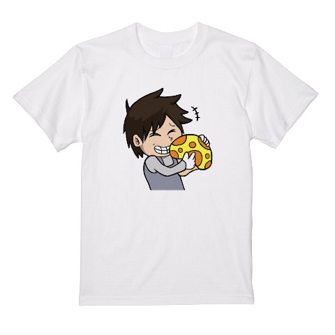【ロジー】Tシャツ キノコ WH（Lサイズ）