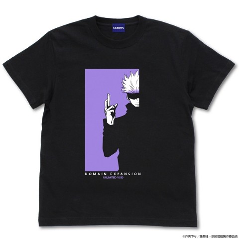 【呪術廻戦】五条 悟 Tシャツ/BLACK-S
