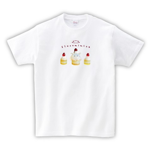【おばけメンダコ】Tシャツ WH ケーキ（XLサイズ）