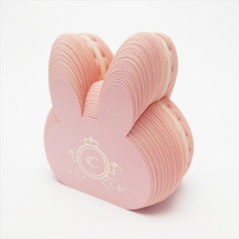 【マカロンふせん】Rabbit Macaron Sticky note　ウサギ/orange【CRU-CIAL】