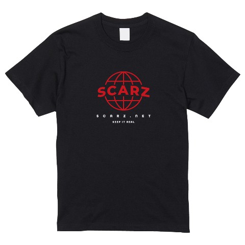 【SCARZ】Tシャツ　アース　ブラック　M