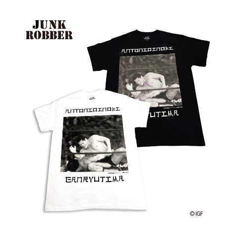 【アントニオ猪木】巌流島 Tシャツ JUNK ROBBER(黒/M)
