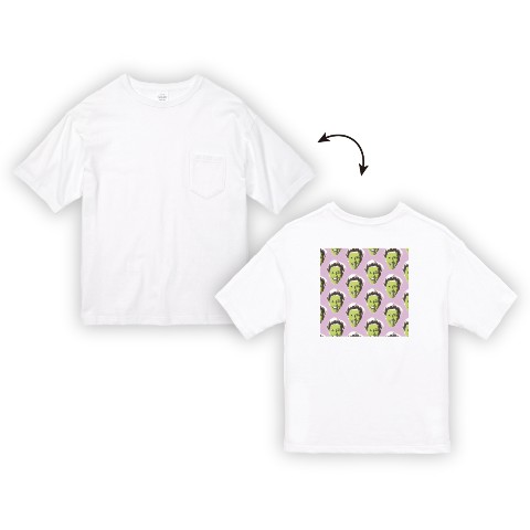 【葉田ルコ】ポケット付きビッグシルエット Tシャツ（XLサイズ）