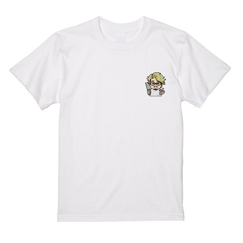 【私立松ヶ瀬学園】 Tシャツ 白 ワンポイント XL