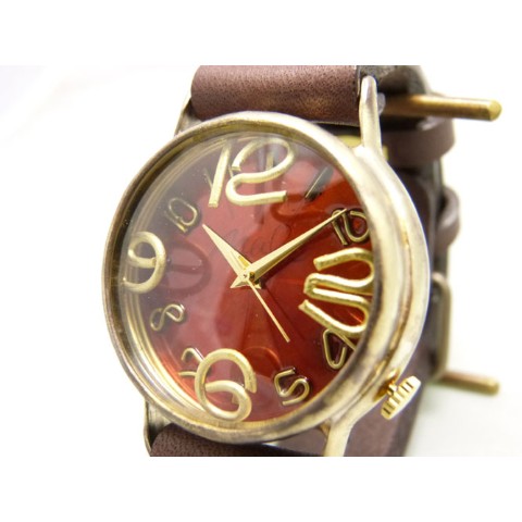 【手作り腕時計】JUM38B ””J.S.B.2”” カラーダイアル  ORANGE【完全受注生産】