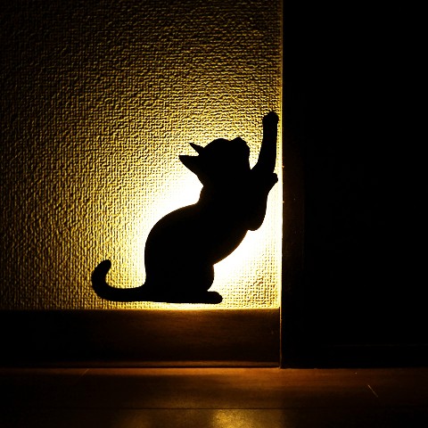 【ウォールライト】CAT WALL LIGHT(かりかり)