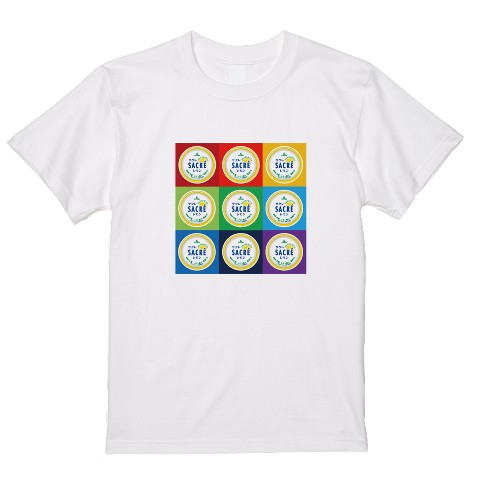 【サクレレモン】Tシャツ　ポップカラー（ホワイトXL）