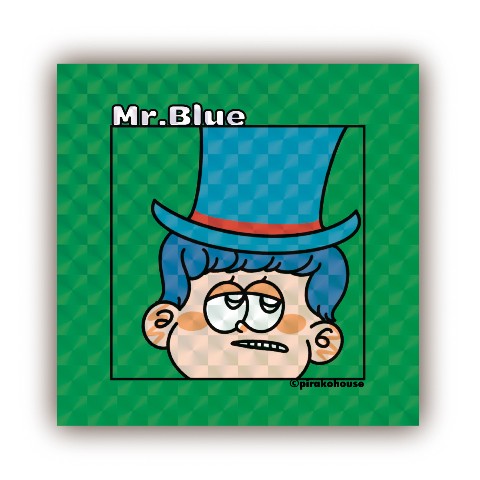 【Pirako第2弾】キラキラステッカー Mr.Blue