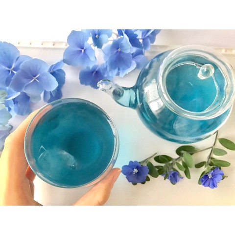 【バラの花とライチが香る青い緑茶】織姫（おりひめ）[水出し緑茶]