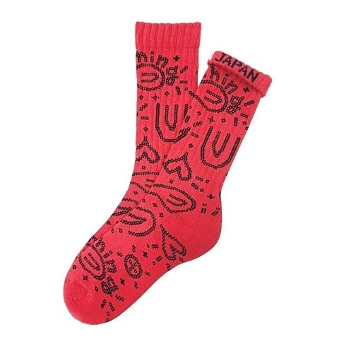 【ching&co.】ペイズリー -red- Socks