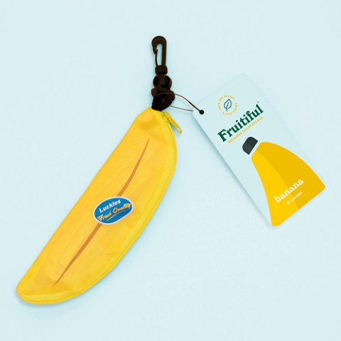 【果物エコバッグ】フルーティフルショッピングバッグ　バナナ