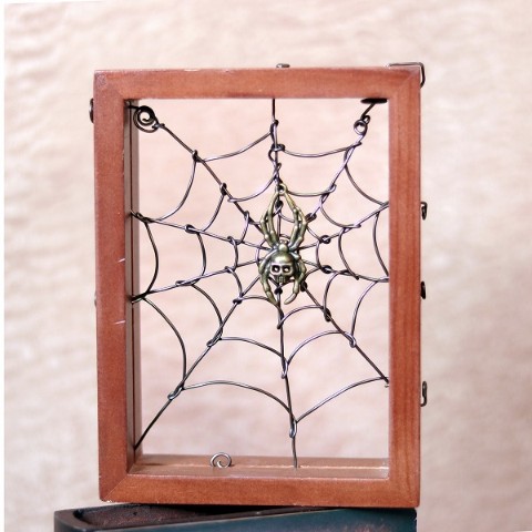 【orderhouse-M】標本風　蜘蛛の巣ピアススタンド