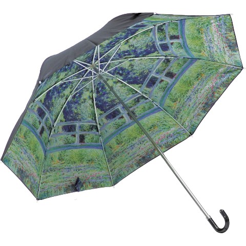 名画折りたたみ傘～晴雨兼用～（モネ「睡蓮の池と日本の橋」）
