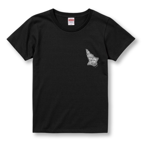 【やしろあずき】メカ三角コーンTシャツ 黒（Lサイズ）