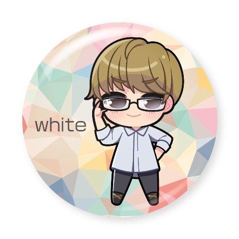 【WHITEBOX】缶バッジ ホワイト