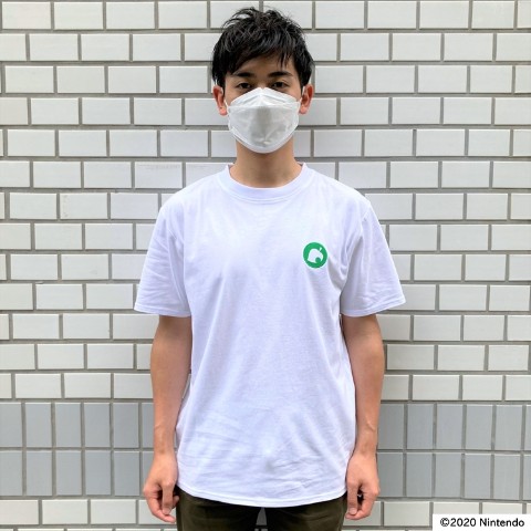 【あつまれどうぶつの森】Tシャツ たぬき開発ロゴ ホワイト XSサイズ
