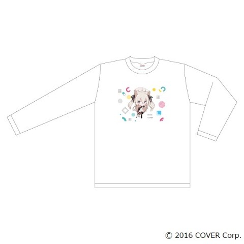 【ホロライブ5期生】ロングスリーブTシャツWH　獅白ぼたん　XL