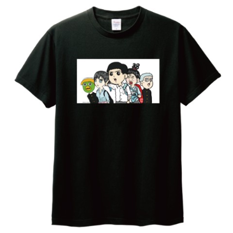 【石塚大介】がんばれ！田中みのるくん　Tシャツ　ブラック　XL