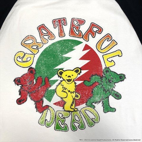 【バンド】GratefulDead ラグランロングTシャツ（Lサイズ）