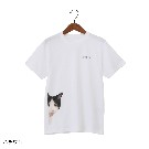 PEEPING CAT Tシャツ（ハチワレ） Mサイズ