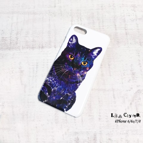 【LALA CloveR.】GALAXY CAT iPhone6/6sケース 7iPhone7ケース iPhone8ケース iPhoneSE2ケース