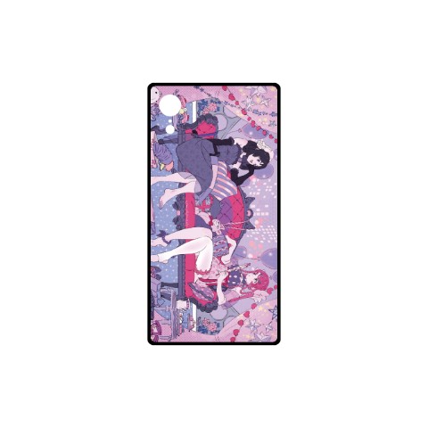 【海島千本】iPhoneケース-Pink-XR用