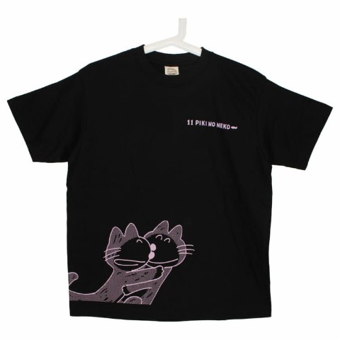 【11ぴきのねこ】オーガニックコットンTシャツ（ハグ/BK）
