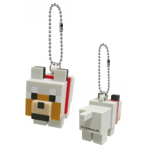 【Minecraft】PVCマスコットキーホルダー オオカミ