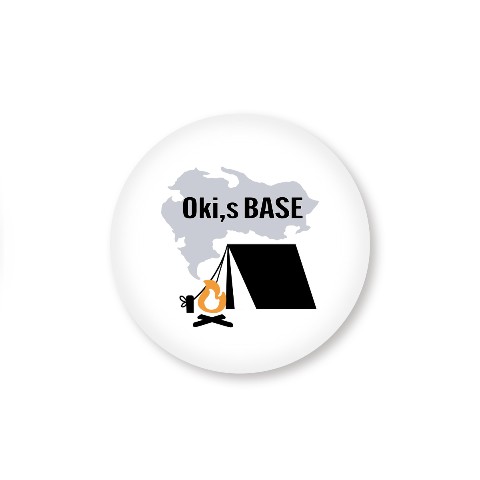 【Oki、s BASE】丸形バッジ スタンダード