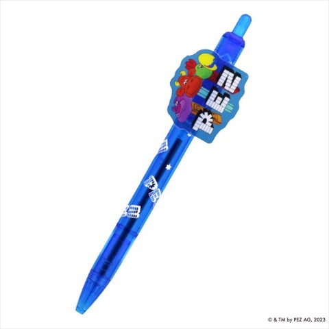 【PEZ】プレート付ボールペン ブルー