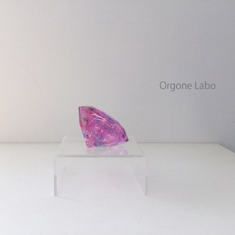 【Orgone Labo】置き型オルゴナイトダイヤモンド　purple