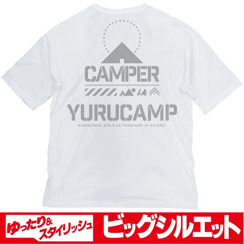 【ゆるキャン△】ゆるキャン△ ビッグシルエットTシャツ Ver.2.0/WHITE-XL
