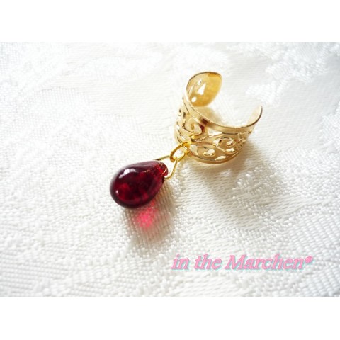 【in the Marchen*】「炎の魔人の耳飾り２」　装飾文様ファンタジック・イヤーカフ☆【in the Marchen*】