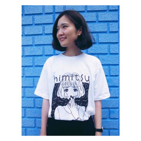 【あい子】himitsu.Tシャツ　White（Lサイズ）