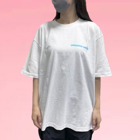 【おぱんちゅうさぎ】BIGTシャツ アップ ホワイト フリーサイズ