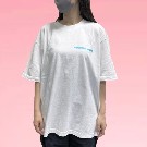 【おぱんちゅうさぎ】BIGTシャツ アップ ホワイト フリーサイズ