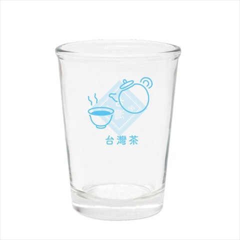 【台灣ネオン】ビールグラス ライトブルー／台湾茶