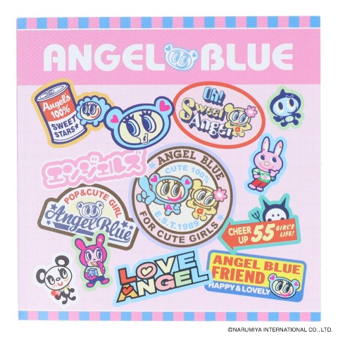 【Angel Blue】ブック型付箋 ピンク