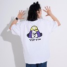 【yipyip】バックプリントTシャツ（ホワイト）
