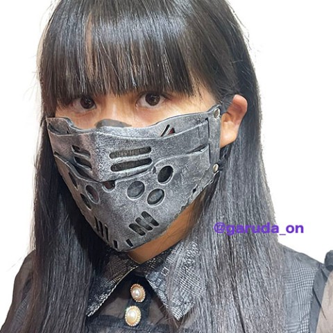 【th61】鉄調 アーマード3段マスク サバゲー用にもオススメ マスク型フェイスガード 242号