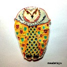 【maalataya】おしゃれフクロウ　ブローチ