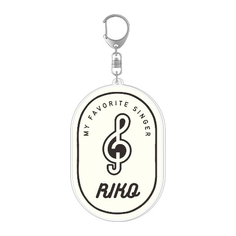 【RIKO】アクリルキーホルダー WH