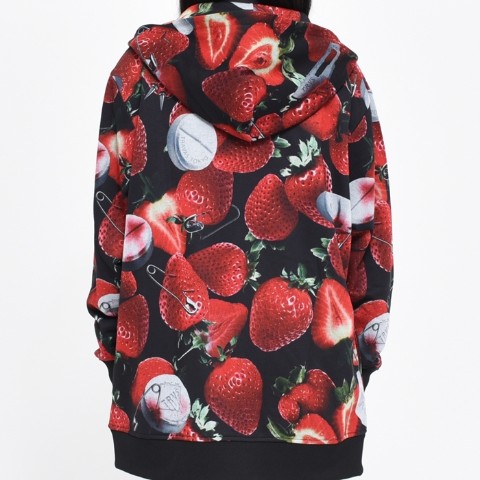 TRAVAS TOKYO】Tablet berry zip hoodie 【Black×Red】 / 雑貨通販 ...