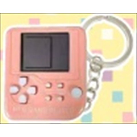 【おもしろキーホルダー】パステルミニゲームキーホルダー モバイル ピンク
