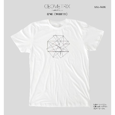 【GEOMETRIX】ONE GEOMETRIX Tシャツ（ホワイト/XXLサイズ）